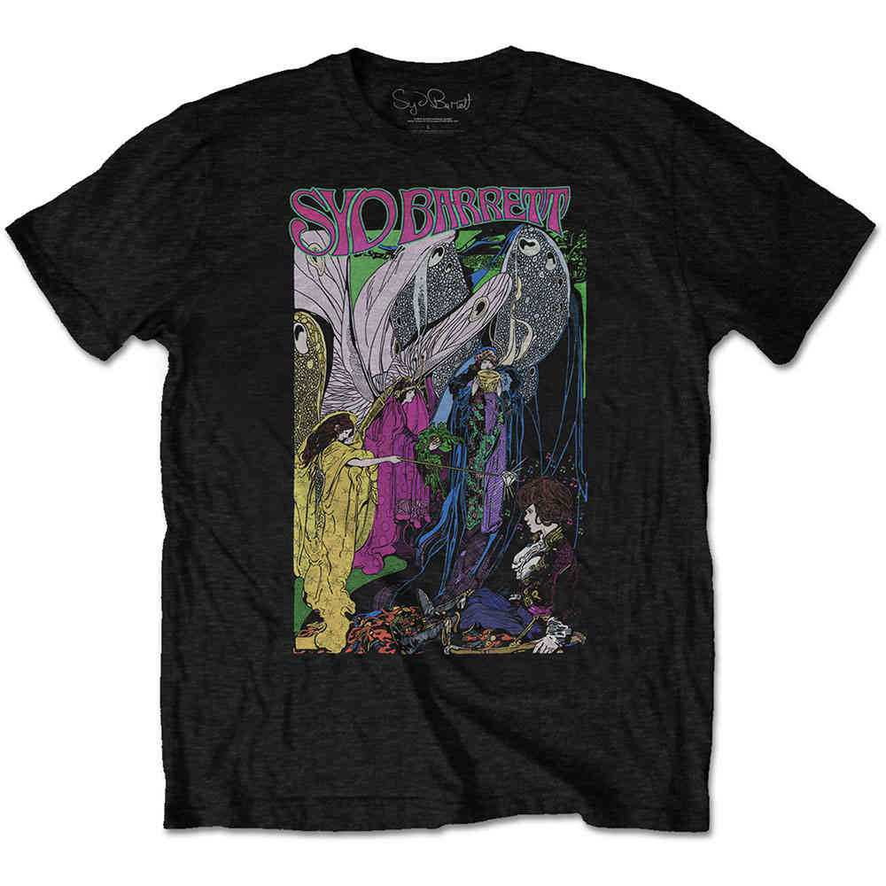 Syd Barrett - Fairies Mens Tshirt - Black